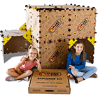Make-A-Fort Explorer Kit - Build Big Forts for Kids - Endless Play for Ages 4 and Up. Fun for The Whole Family - Build Incredible Forts, Mazes, Tunnels, and More - Durable, Reusable